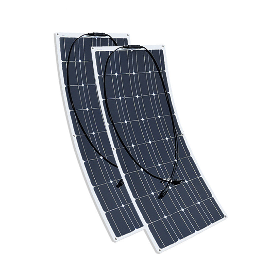 200W Complete Charging Set2*100W16V Flexible Solar Charging Panel20A Belt USB Controller