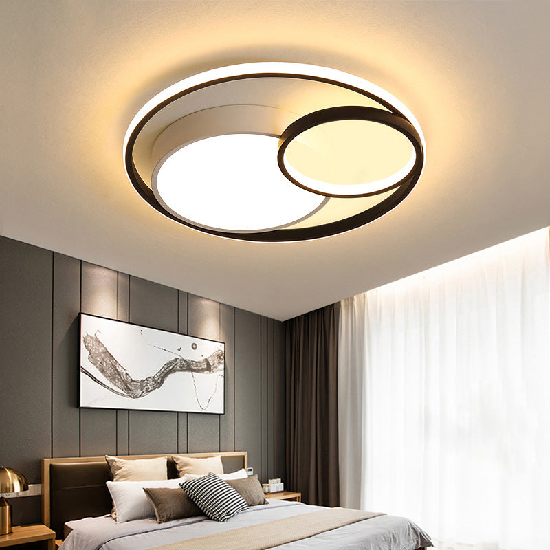 Nordic Bedroom Light Modern Minimalist led Ceiling Lamp Round Creative Room Lamp Iron Art Living Room Lamp Zhongshan Lighting