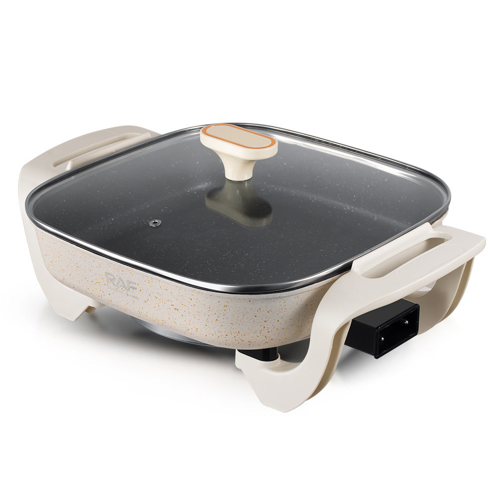 RAF European Standard Multifunctional Electric Cooker Electric Grill Home Electric Hot Pot BBQ Hot Pot All-in-One Electric Cooker5400