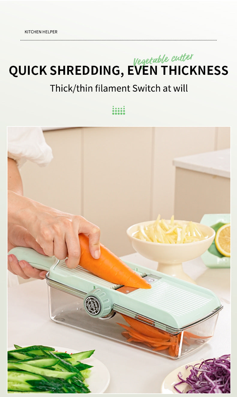 Home Kitchen Shredding and Slicing Machine Lemon Dicing and Slicing Vegetable Cutter Potato Grater Multi-Functional Vegetable Slicer
