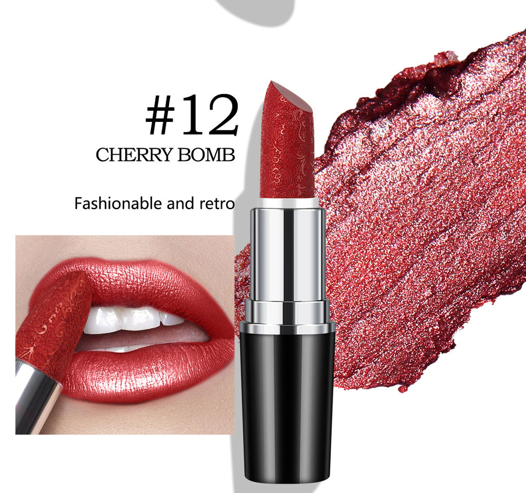 Specially designed for makeup, non-smudging, non-stick cup lipstick, pearlescent moisturizing lipstick, pearlescent nourishing moisturizing color-changing lip balm