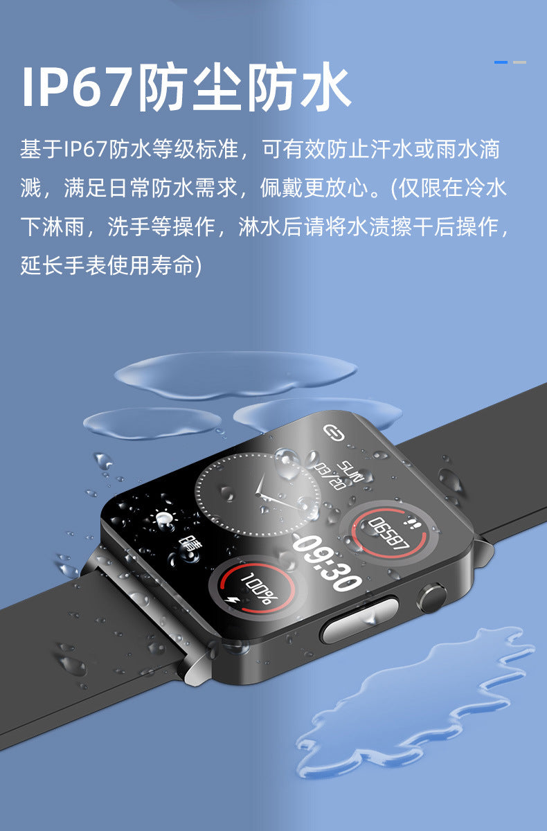 KS03Smart Watch Non-invasive Blood Glucose ECG ECG blood pressure blood oxygen temperature monitoring smartwatch manufacturer