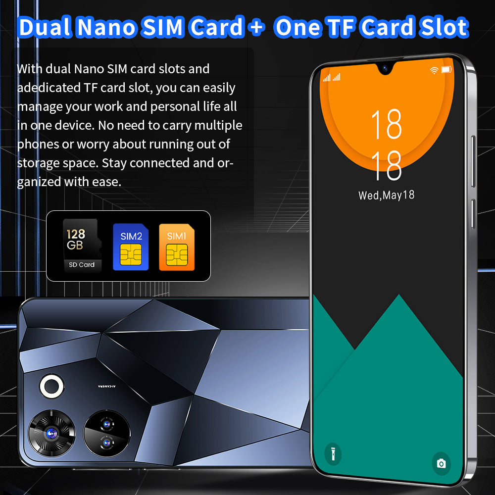 Mobile Phone C20Pro Smartphone16+1T Large Memory Dedicated7.3High Definition Screen Source Factory Wholesale