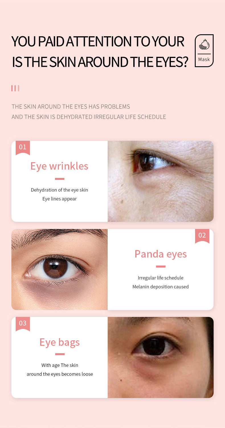Eye Mask SADOER Caviar Eye Mask Pack Moisture replenishment Cross-border Foreign Trade Skincare Wholesale