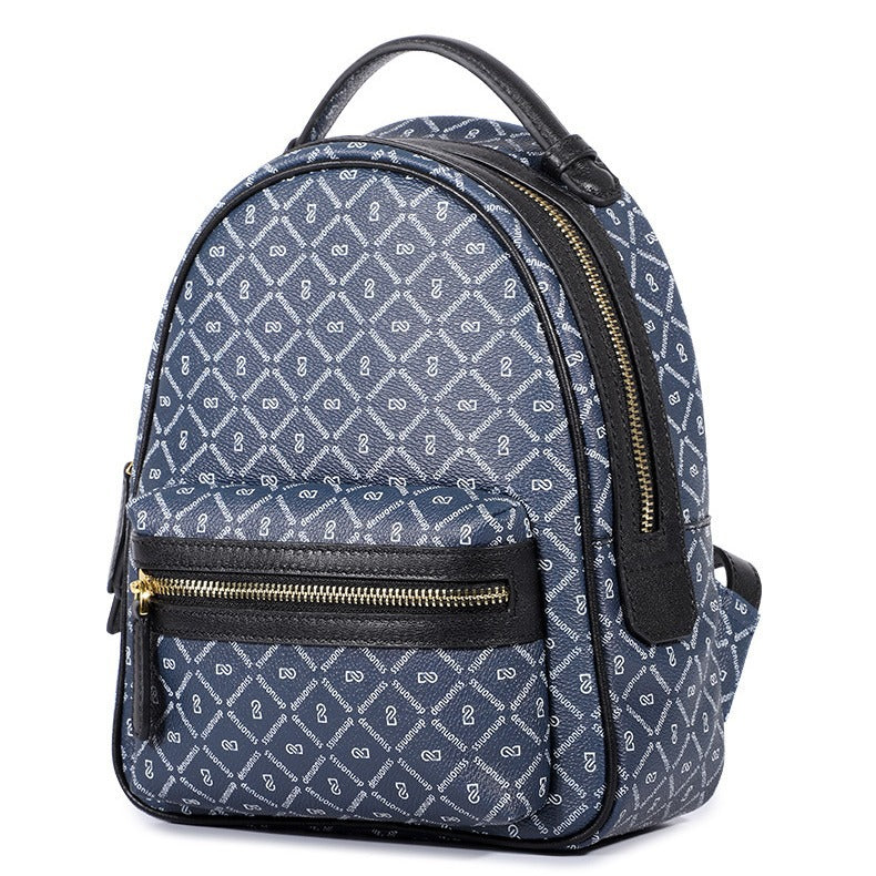 Trendy Fashion Bag for Women New Printed Handbag Retro Personality Stylish Color-Block Simple Shoulder Bag for Women