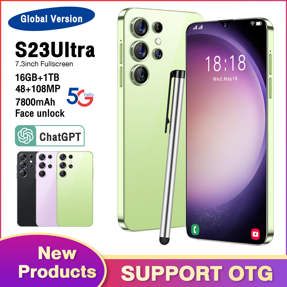2025New Global Exclusive for Mobile Phones S23 Ultra Smartphone16+1T Digital Mobile Phone Source Factory