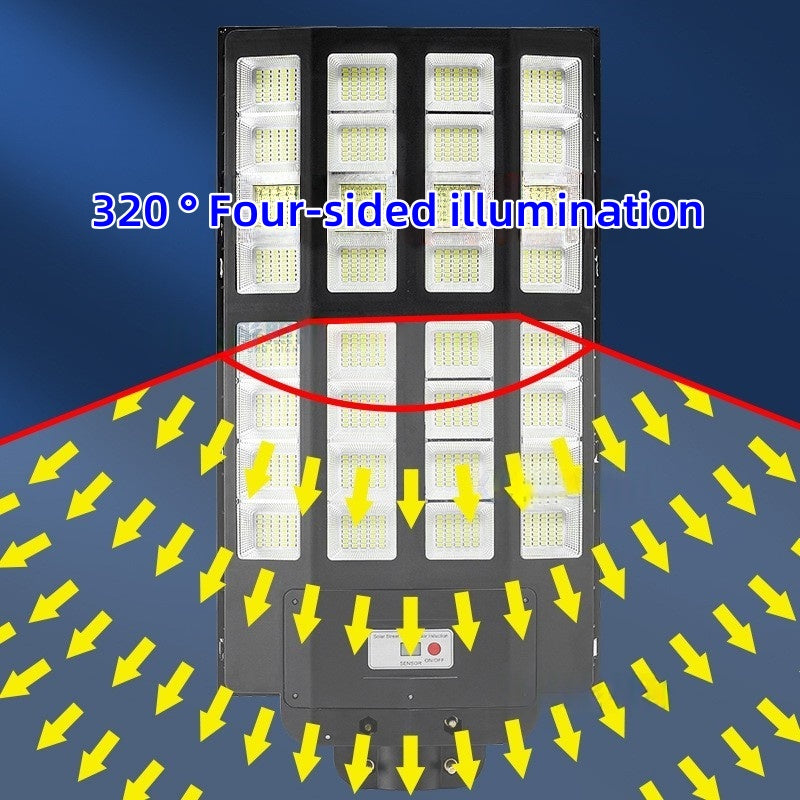 Solar Street Light Automatically Turns on After Dark, Rainy Day Power Supply, Ultra Bright Waterproof Household Solar Light