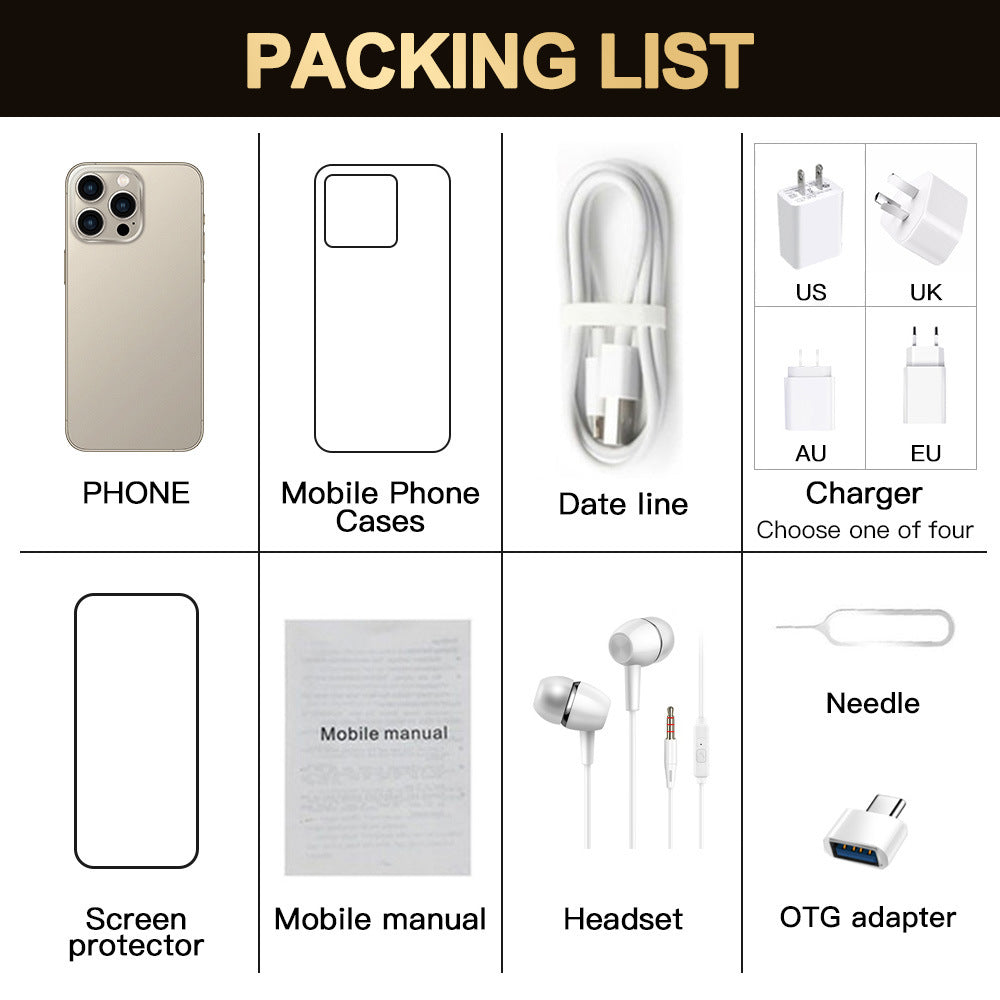 i16 ProMax Android Smartphone16+1T Shopee E-commerce(Popular)