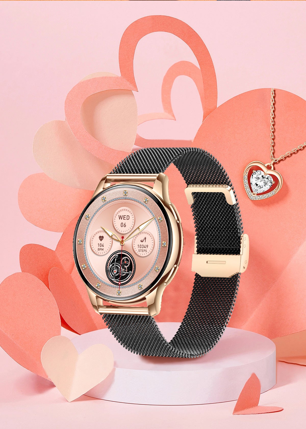 Y11Smart Watch Bluetooth Call Heart Rate Pedometer Sleep IP68Deep Waterproof Exquisite Women's Sports Three-Proof