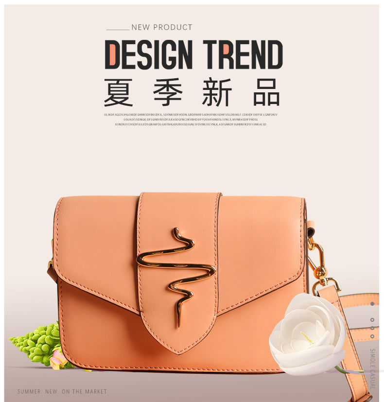 Summer Fashion Simple Versatile Large Capacity Single Shoulder Women's Bag Leather Crossbody Ladies Textured Small Square Bag In Stock Wholesale