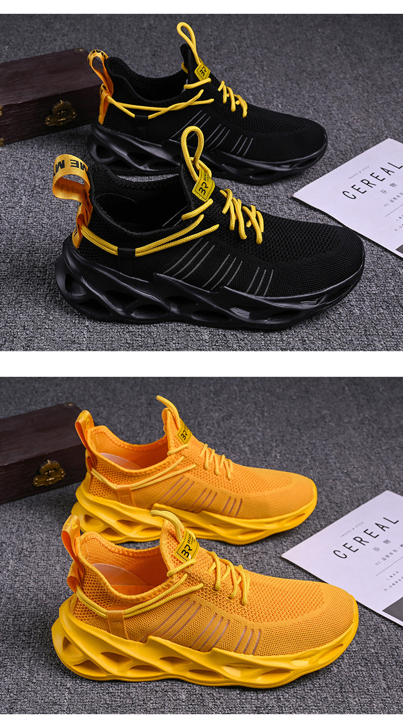 Summer Youth Coconut Shoes for Middle and High School Students, Breathable Mesh Blade Edge, Wear-resistant, Non-slip Sports Running Shoes, Casual Trendy Shoes