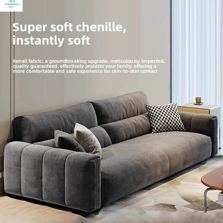 2025New Modern Simple Chenille Fabric Sofa Three-Seater for Small and Large Apartments Creative Velvet Sofa