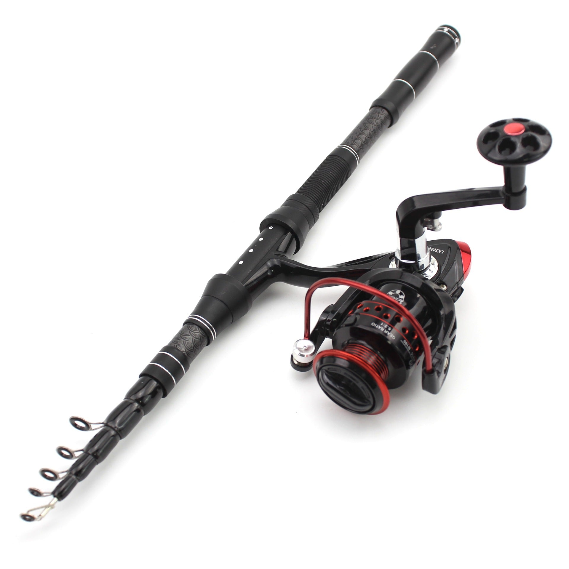 2.1Miluya Rod Set Ultra Short Telescopic Fishing Rod Spinning Reel Combo Amazon FBA Overseas Warehouse Fishing Gear
