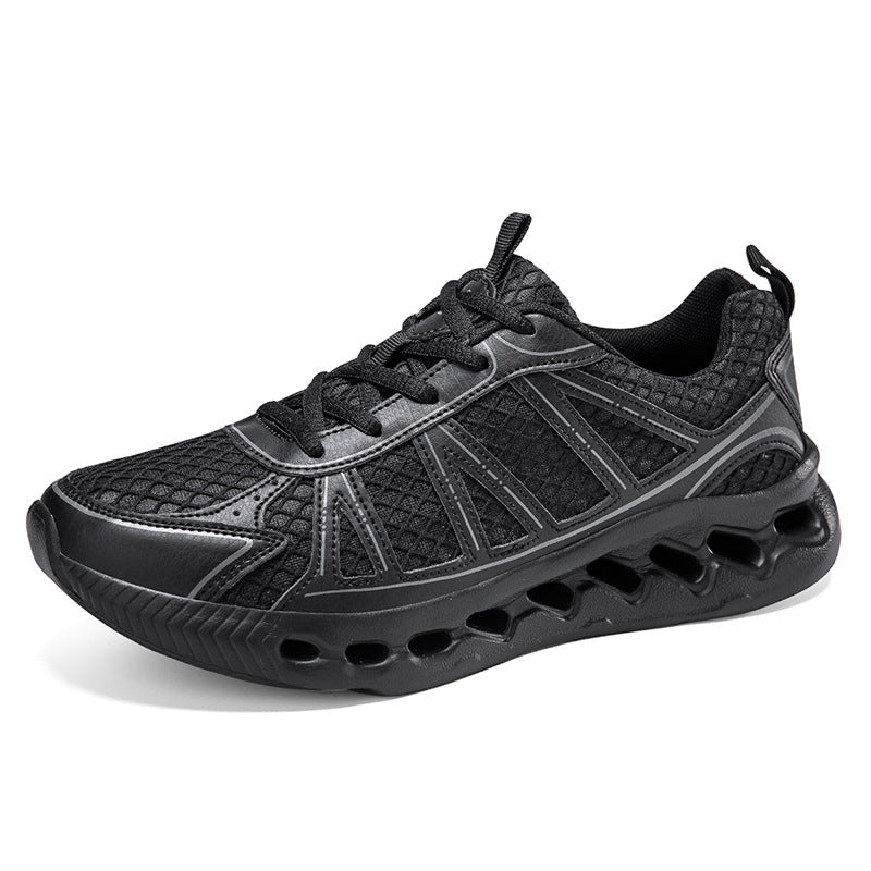 Autumn New Lightweight Shock Absorption Anti-Slip Sports Shoes Large Size Breathable Mesh Casual Shoes Men's Fashion Running Shoes