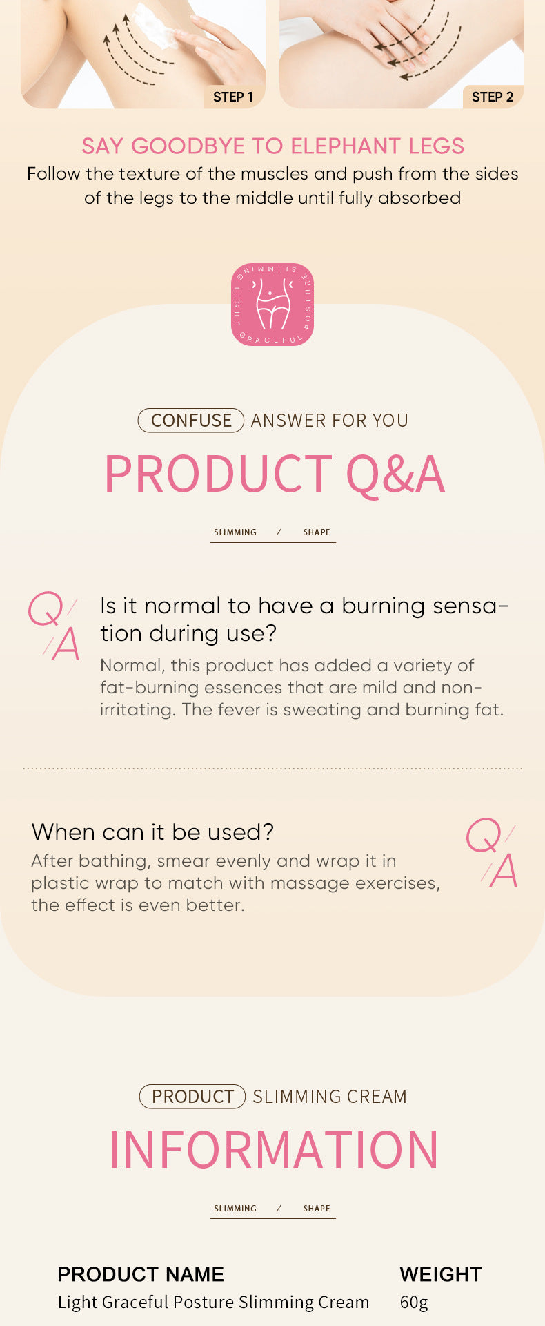 Slimming Cream SADOER Body Shaping Care Products  Foreign Trade Live Streaming Skincare Manufacturer Wholesale