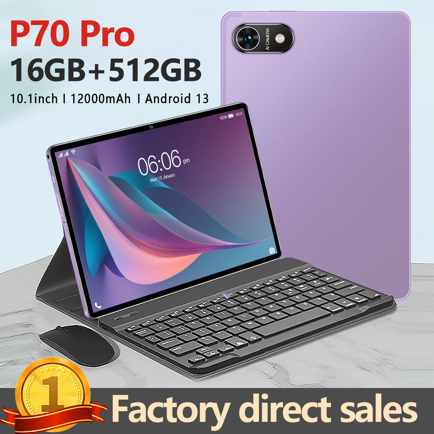 New10Inch Tablet Pc P70 Android Ten Core WiFi Bluetooth4G Wholesale Factory Price for Call Source