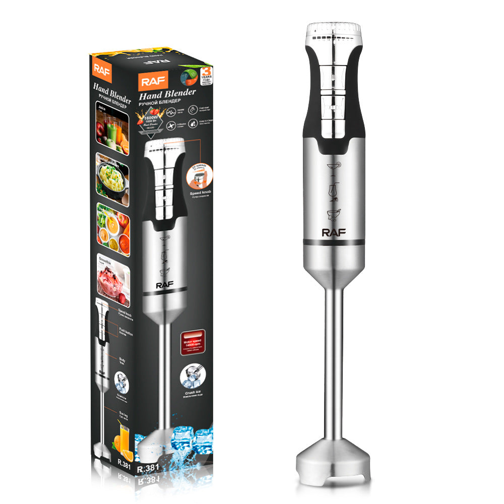 RAF EU Standard Portable Household Food Blender Handheld Electric Stainless Steel Cooking Stick Mixer381