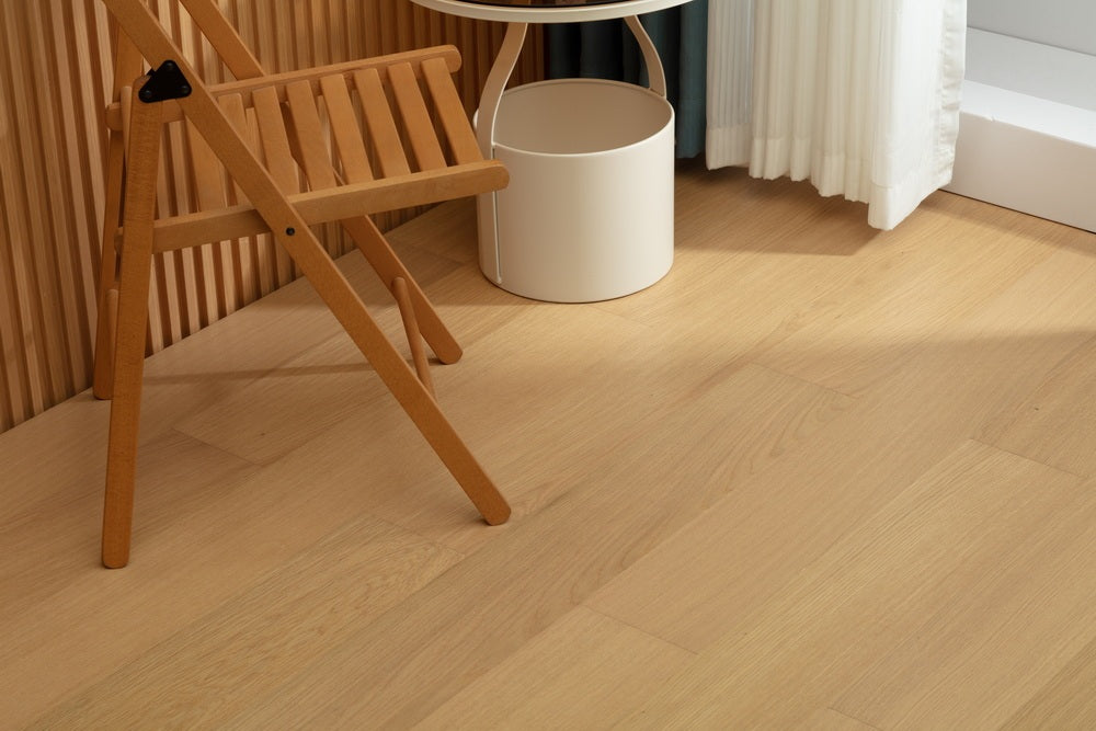 SK 1201 Full Birch Multi-layer Core Solid Wood Oak Veneer 1.2mm Skid-resistant Lock Joint Engineered Flooring