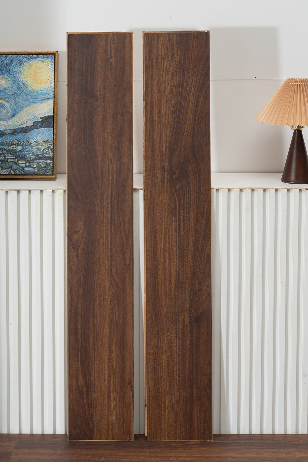 JX805 Diamond Coating Full Birch Multi-layer Core Black Walnut Grain Clicklock Engineered Flooring