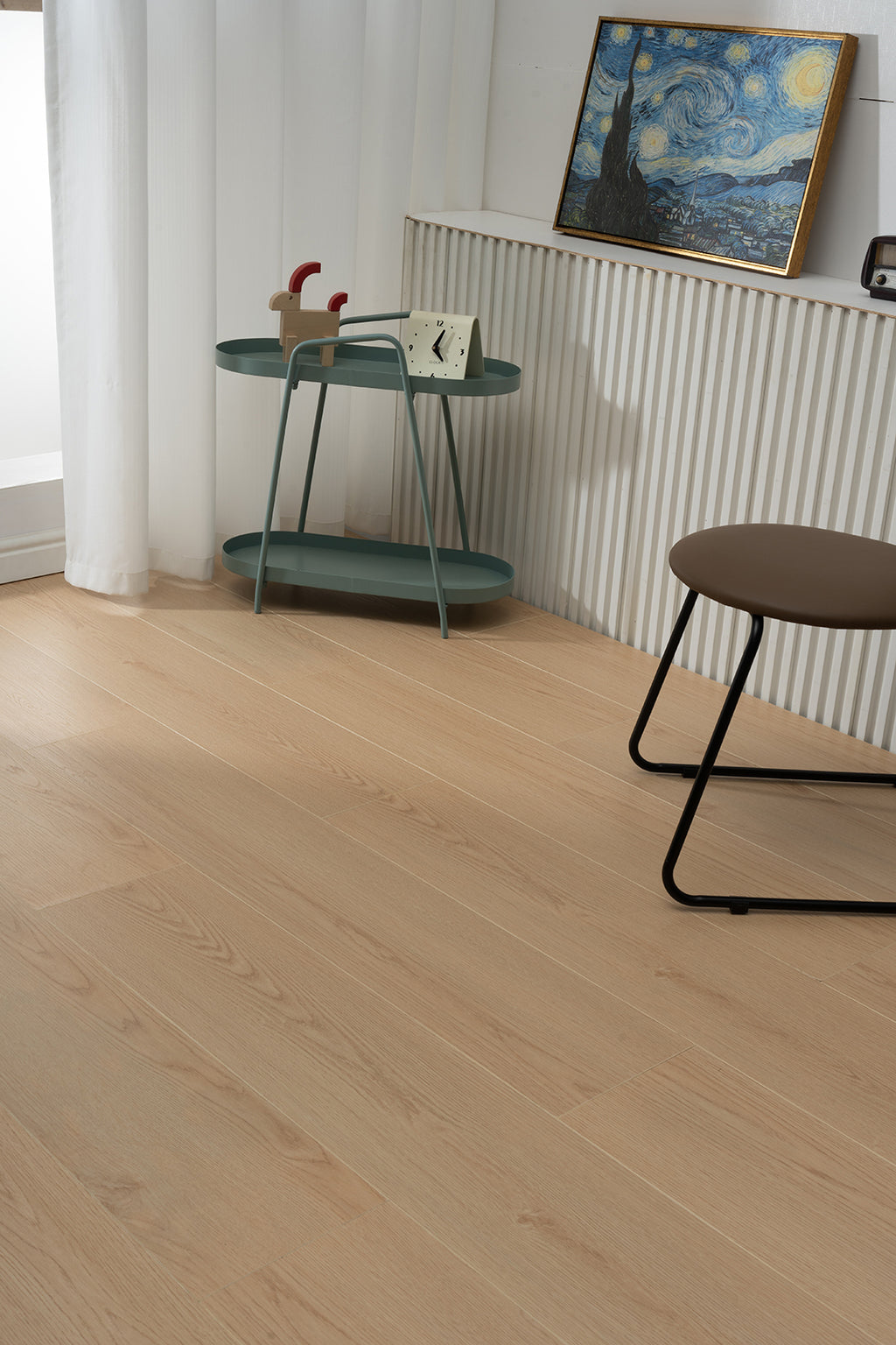 JX8201 Diamond Coating Full Birch Multi-layer Core Oak Grain Clicklock Engineered Flooring