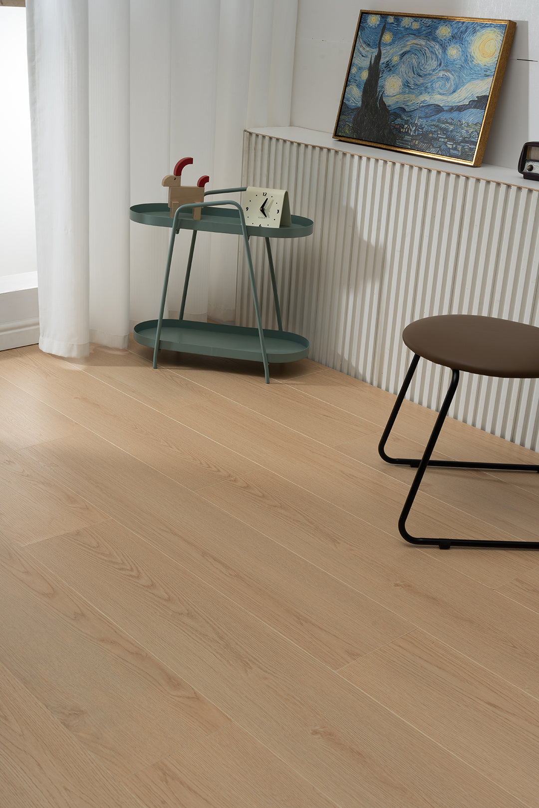 JX8201 Diamond Coating Full Birch Multi-layer Core Oak Grain Clicklock Engineered Flooring
