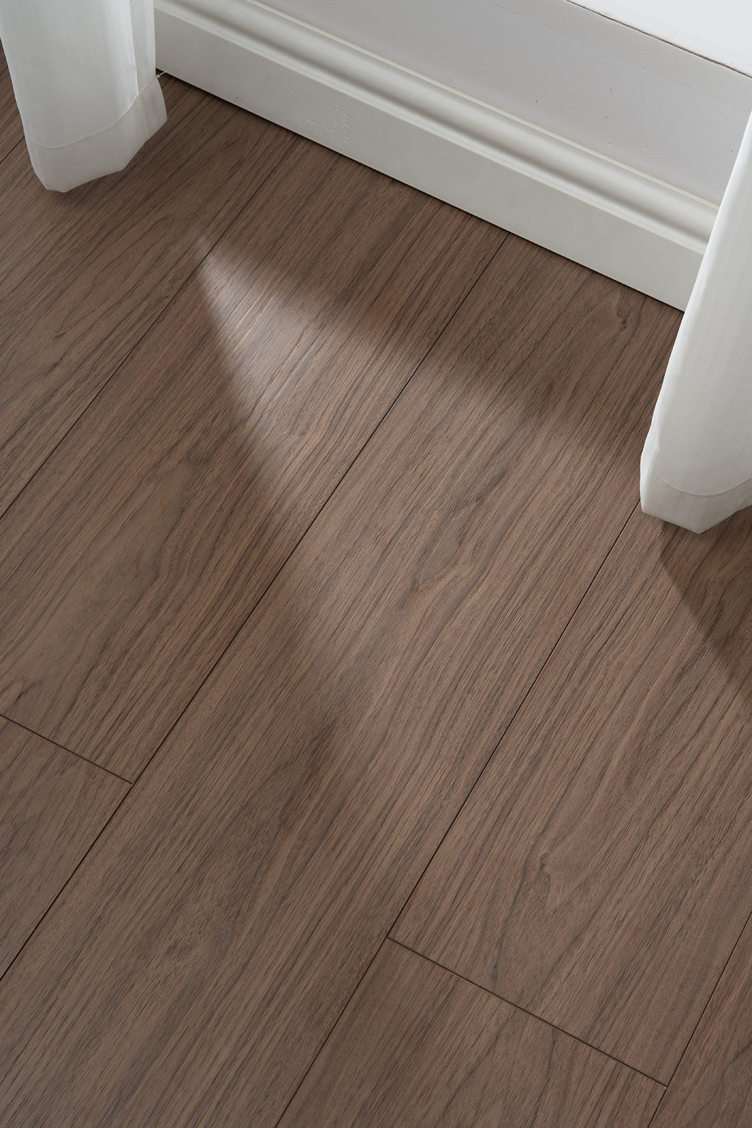 JX8101 Diamond Coating Full Birch Multi-layer Core Black Walnut Grain  Clicklock Engineered Flooring
