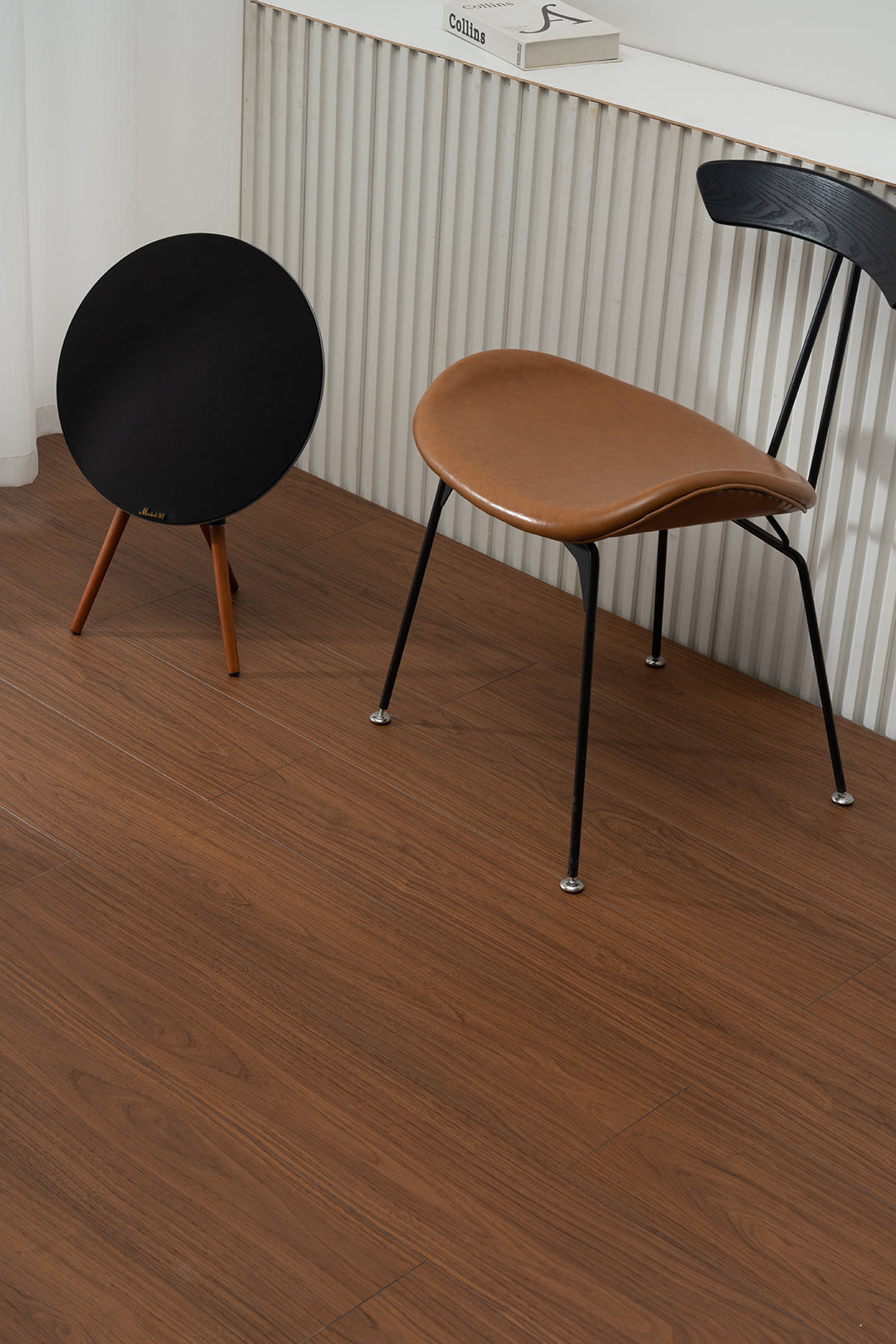 JX8102 Diamond Coating Full Birch Multi-layer Core Black Walnut Grain  Clicklock Engineered Flooring