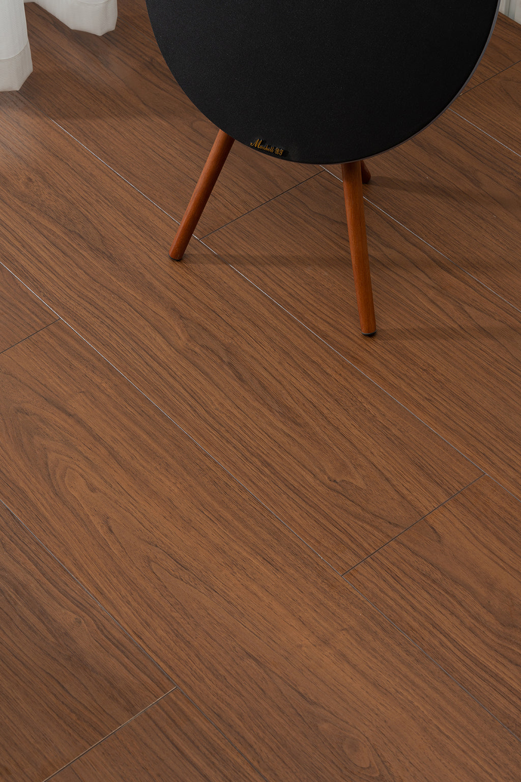 JX8102 Diamond Coating Full Birch Multi-layer Core Black Walnut Grain  Clicklock Engineered Flooring