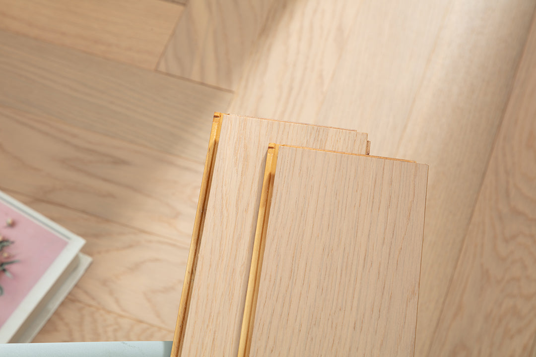 9207 Herringbone Art Parquet  Full Birch Multi-layer Core Solid Wood Oak Veneer Brushed Clickblock Joint Engineered Flooring