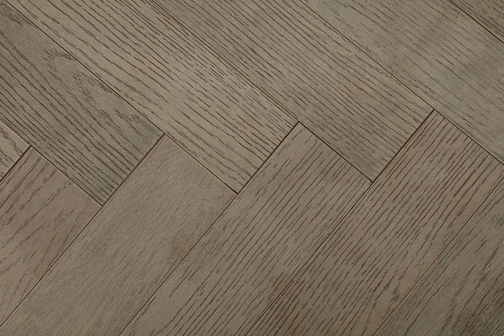 9210 Herringbone Art Parquet Metallic UV Finish Full Birch Multi-layer Core Solid Wood Oak Veneer Brushed Clickblock Joint Engineered Flooring