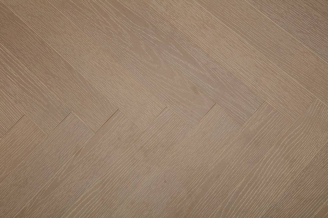 9211 Herringbone Art Parquet  Full Birch Multi-layer Core Solid Wood Oak Veneer Brushed Clickblock Joint Engineered Flooring
