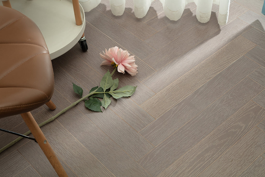 9212 Herringbone Art Parquet  Full Birch Multi-layer Core Solid Wood Oak Veneer Brushed Clickblock Joint Engineered Flooring