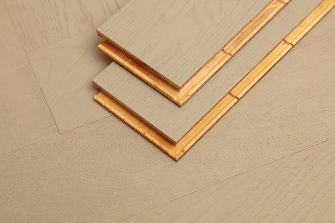 9232 Herringbone Art Parquet Full Birch Multi-layer Core Solid Wood Oak Veneer Clickblock Joint Engineered Flooring