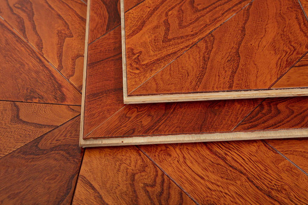 9102 Art Parquet Full Birch Multi-layer Core Solid Wood  Veneer  Skid-resistant Flush Joint Engineered Flooring