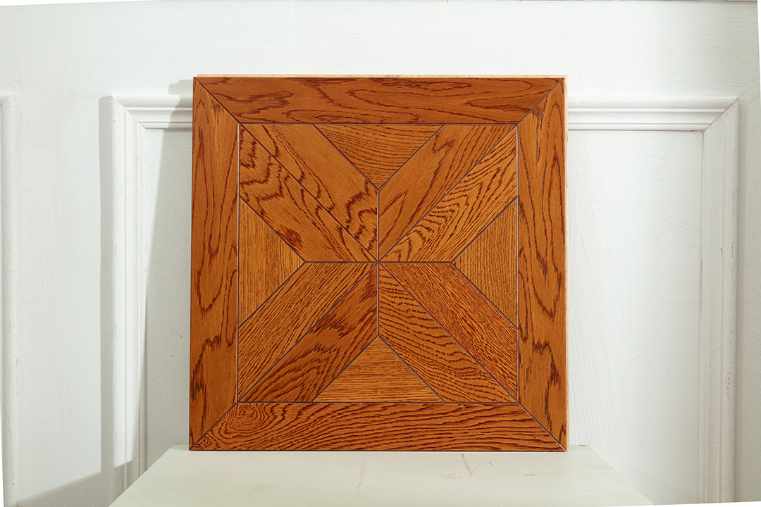 9106 Art Parquet Full Birch Multi-layer Core Solid Wood  Veneer  Skid-resistant Flush Joint Engineered Flooring