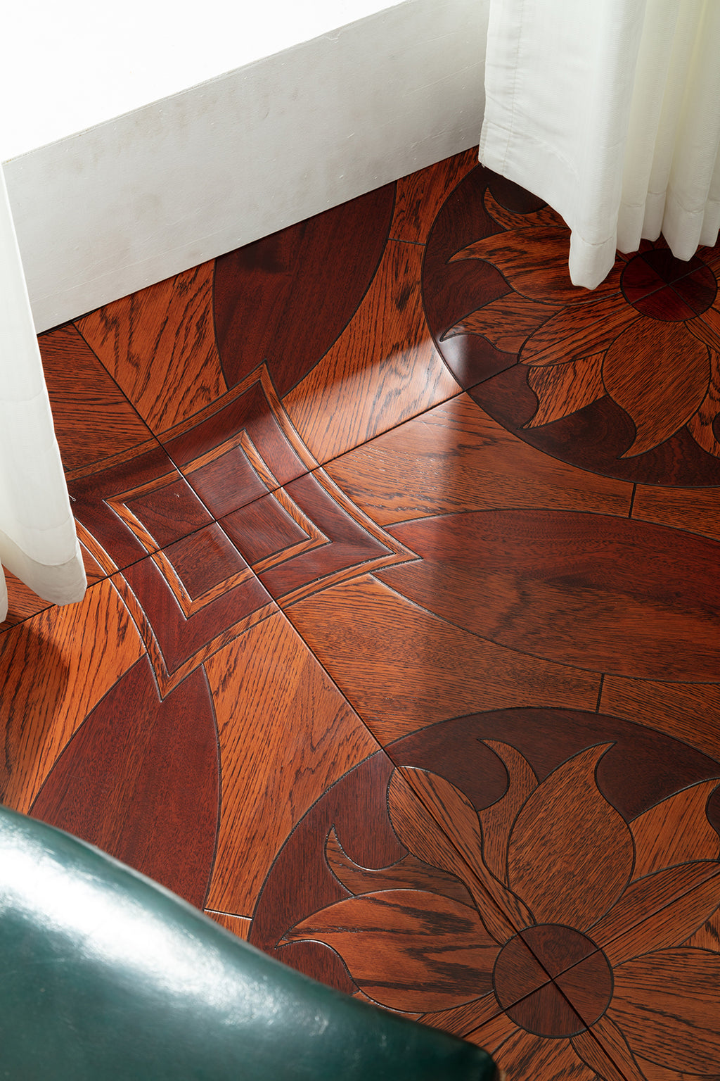 9109 Art Parquet Full Birch Multi-layer Core Solid Wood  Veneer  Skid-resistant Flush Joint Engineered Flooring