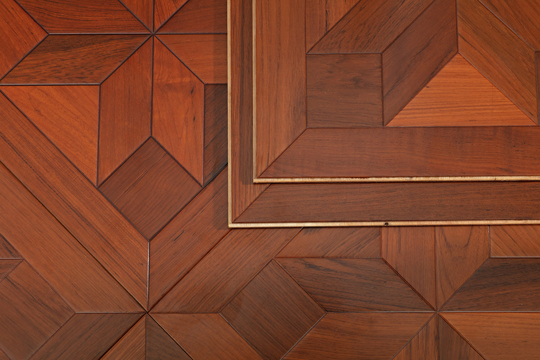 9110 Art Parquet Full Birch Multi-layer Core Solid Wood  Veneer  Skid-resistant Flush Joint Engineered Flooring