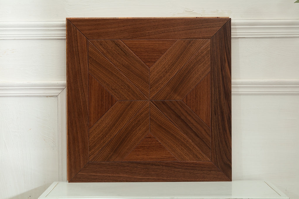 9150 Art Parquet Full Birch Multi-layer Core Solid Wood Veneer Skid-resistant Flush Joint Engineered Flooring