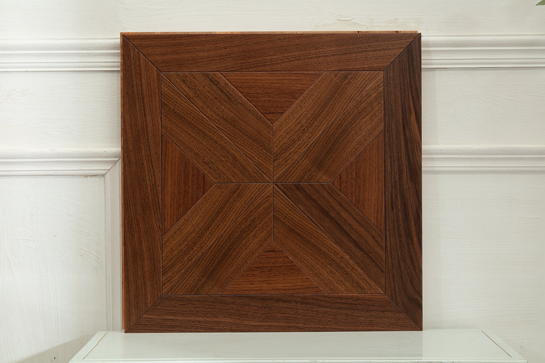 9150 Art Parquet Full Birch Multi-layer Core Solid Wood Veneer Skid-resistant Flush Joint Engineered Flooring