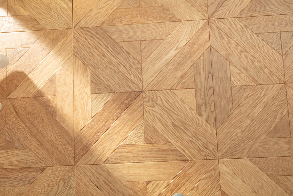 9151 Art Parquet Full Birch Multi-layer Core Solid Wood Oak Veneer Skid-resistant Flush Joint Engineered Flooring