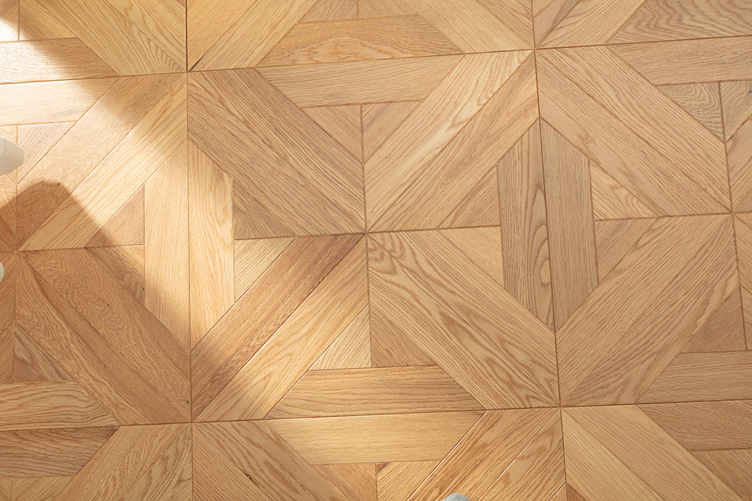 9151 Art Parquet Full Birch Multi-layer Core Solid Wood Oak Veneer Skid-resistant Flush Joint Engineered Flooring