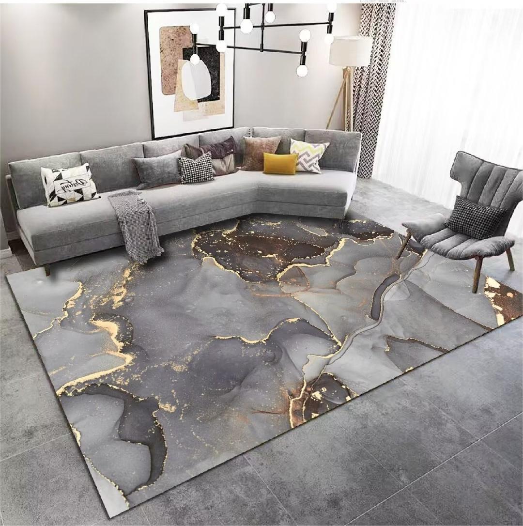 Crystal Velvet Carpet Light Luxury Home Bedroom Non-Slip Wear-Resistant Bedside Blanket Living Room Dirty-Resistant Easy to Care Sofa Coffee Table Blanket