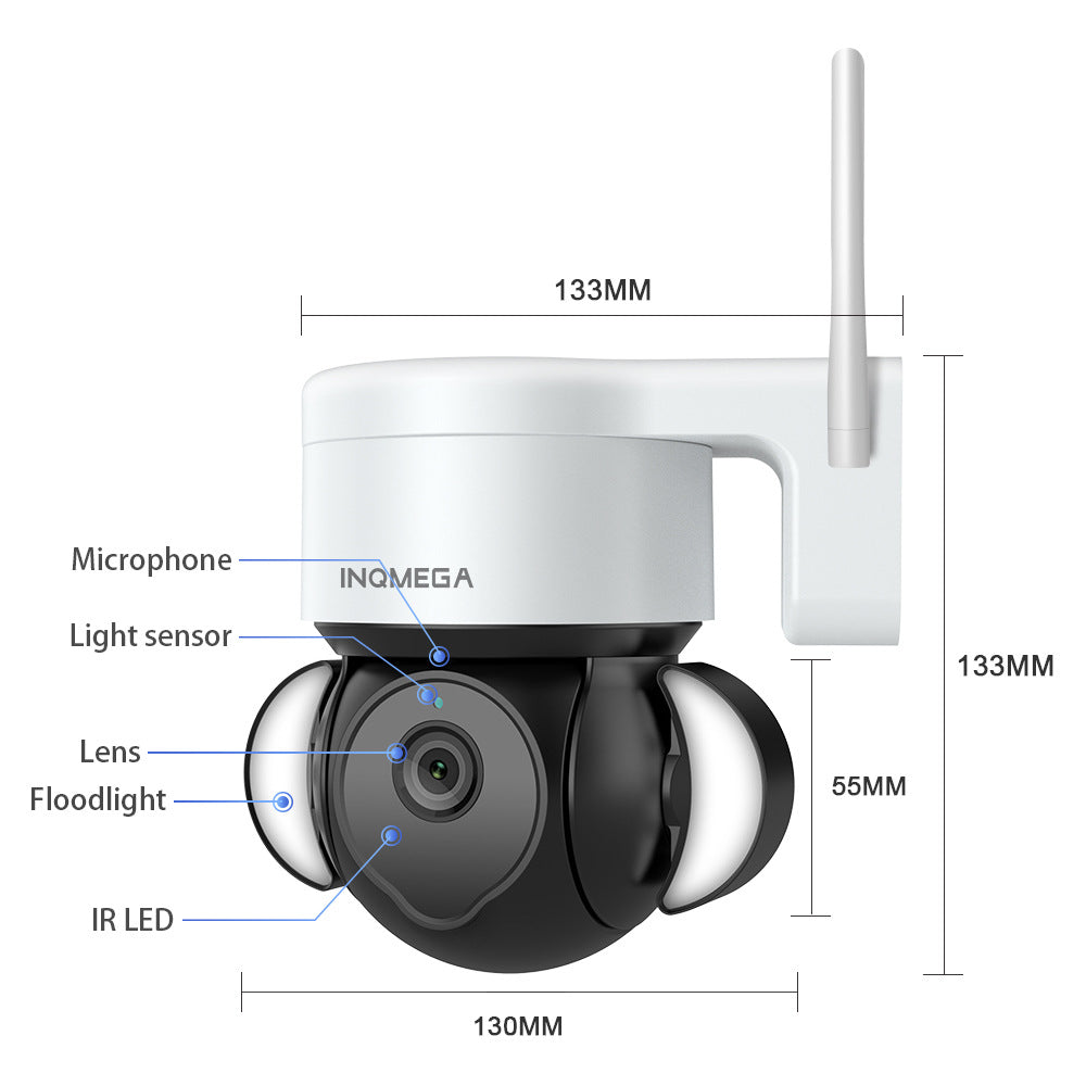 Factory Private Model 500High Definition Surveillance TUYA Wireless Garden Ball Camera WiFi Tuya Smart Surveillance Camera