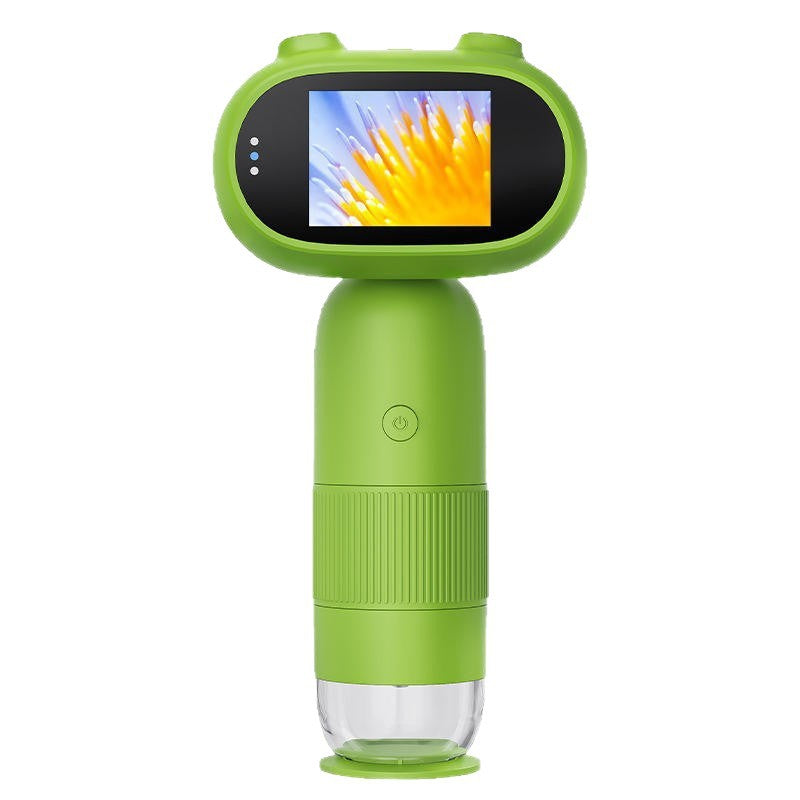 New High-Definition Children's Digital Electronic Microscope with Screen, Handheld Portable Magnifier, Educational Gift, In Stock, Visual