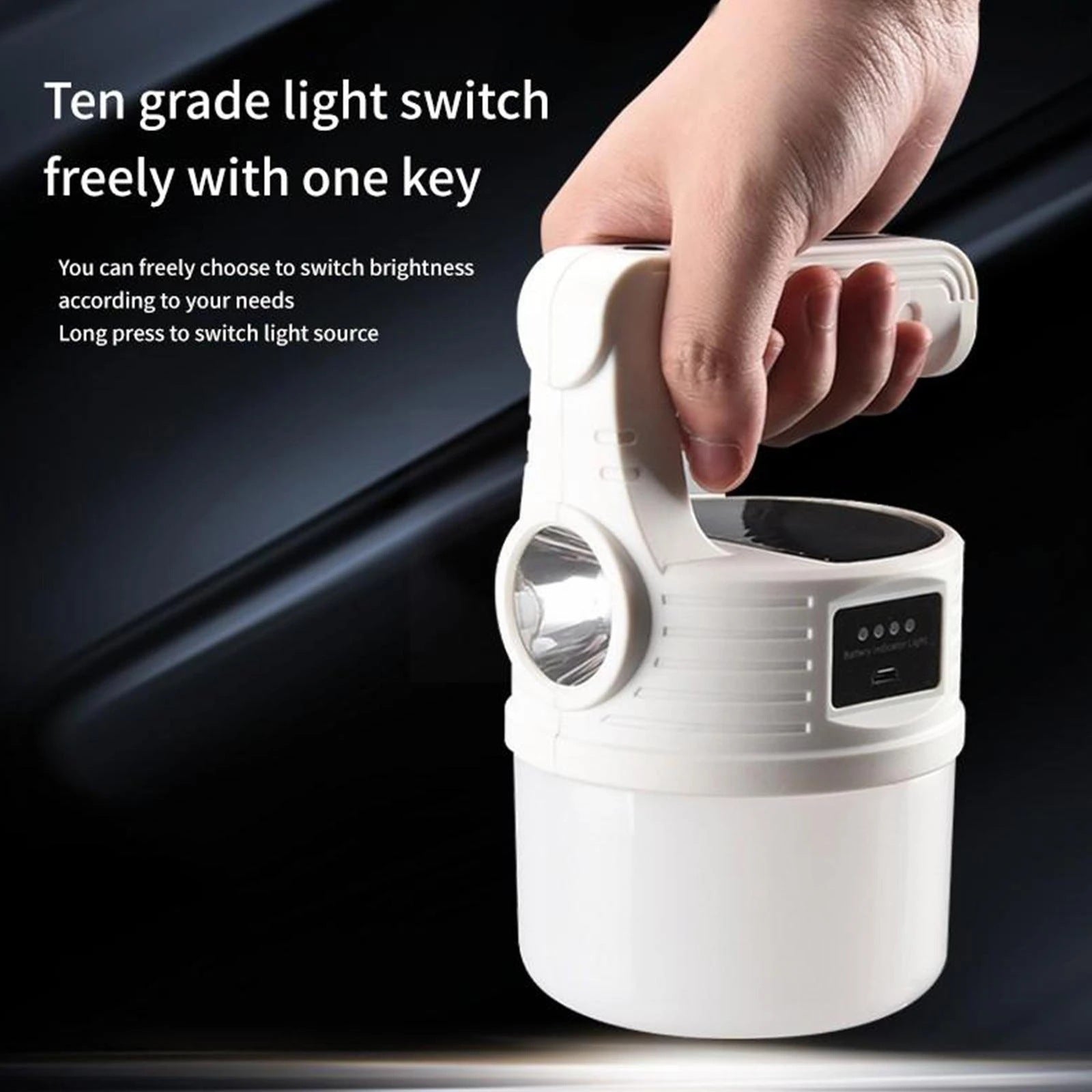 New Solar Light Rechargeable Tent Light Outdoor Camping Light LED Portable Camping Lantern USB Rechargeable Emergency Light