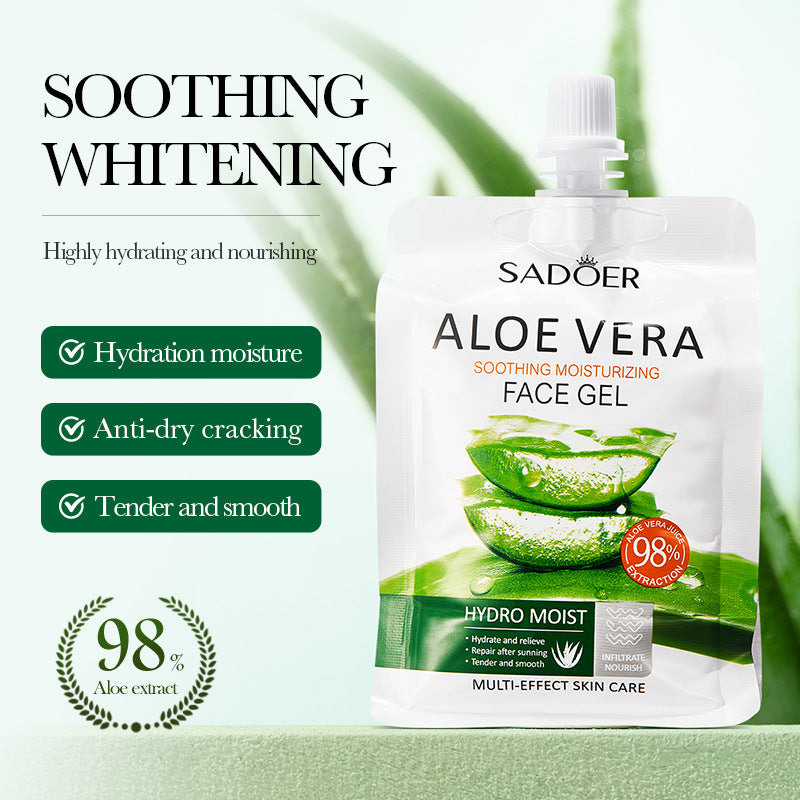 Aloe Vera Gel Aloe Vera Gel300g Large Capacity Hydrating Moisturizing Nourishing Cross-Border Foreign Trade Live Wholesale