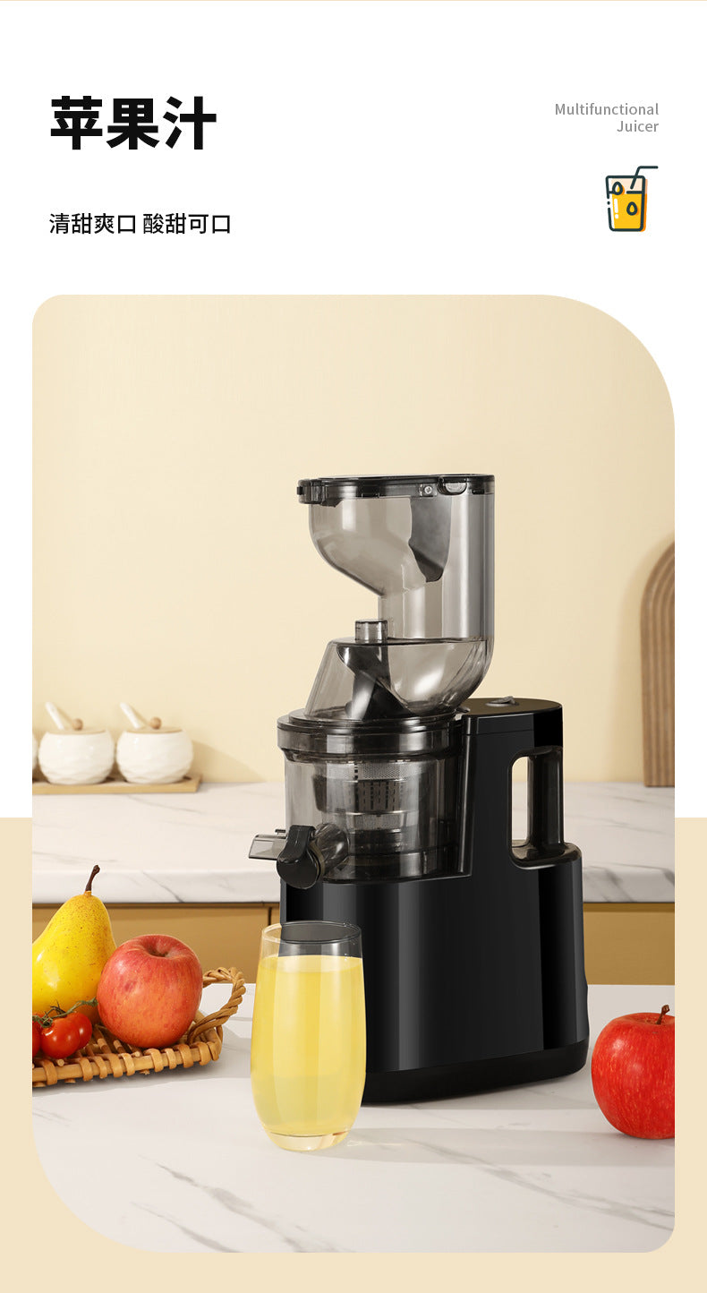 Juicer Household Pulp and Juice Separator Multifunctional Commercial Large Caliber Fruit and Vegetable Juicer