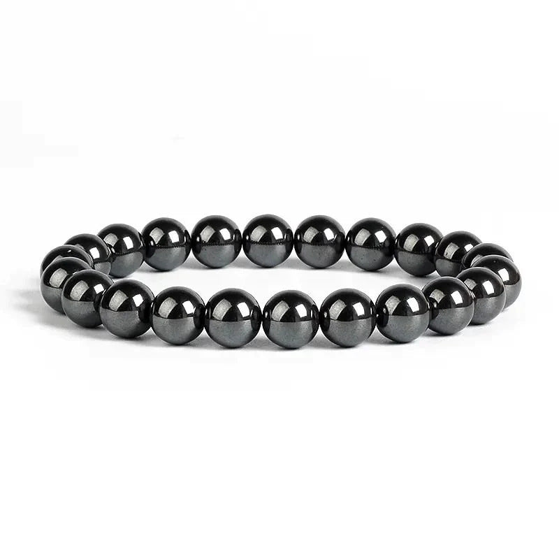 Black Gallstone Elastic Bracelet for Women Friendship Gift Cross Pendant Tiger Eye Blue Vein Agate Beaded Bracelet