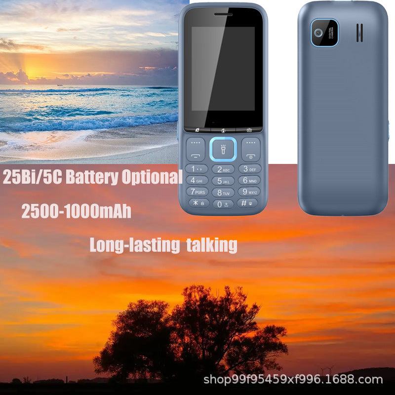 2173A Specially designed for dual SIM students and elderly, featuring a straight keypad phone with ultra-long standby time and camera function