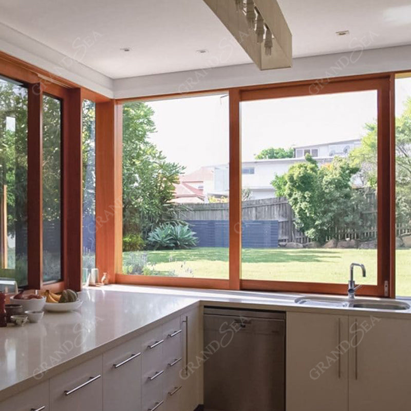 Double Tempered Reflective Glass Aluminium Sliding Windows Economic Price in Africa
